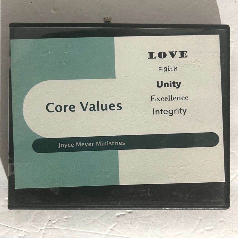 Joyce Meyer Who is GOD? Mental Strongholds and Mindsets Core Values Faith Unity